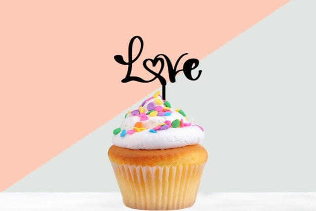 Love Cake Topper SVG Cut File SVG dapiyupi store 