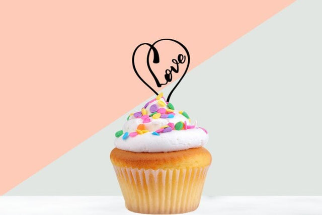 Love Cake Topper SVG Cut File SVG dapiyupi store 