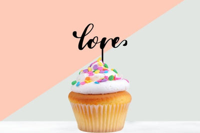 Love Cake Topper SVG Cut File SVG dapiyupi store 