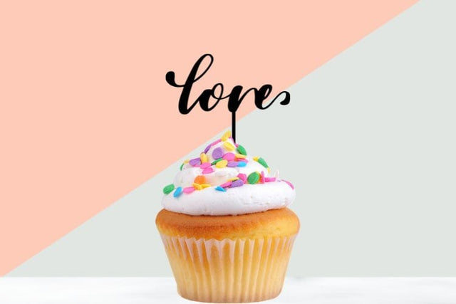 Love Cake Topper SVG Cut File SVG dapiyupi store 