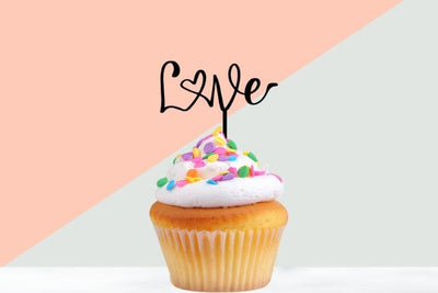 Love Cake Topper SVG SVG dapiyupi store 