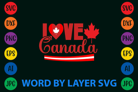 Love Canada svg design SVG Rafiqul20606 