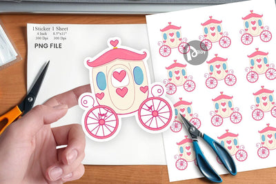 Love Carriage Sticker Sublimation artnoy 