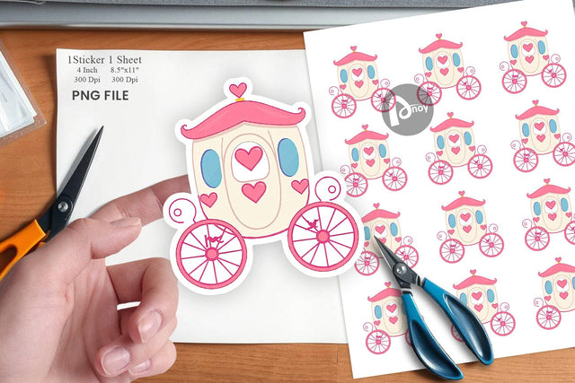Love Carriage Sticker Sublimation artnoy 