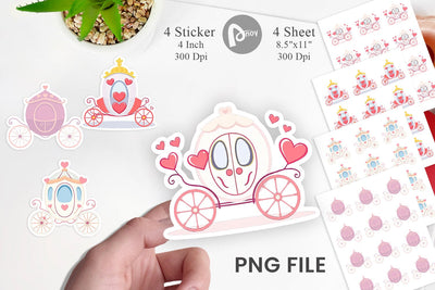Love Carriage Sticker Sublimation artnoy 