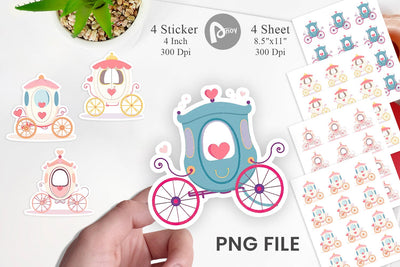 Love Carriage Sticker Sublimation artnoy 