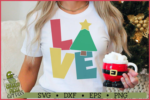 Love Christmas Tree SVG File SVG Crunchy Pickle 