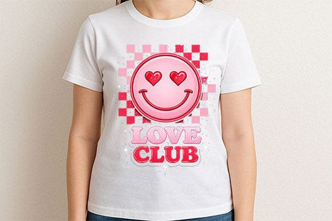 Love Club Smiley Valentine PNG SVG BillahCrafts 