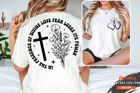 Love conquers fear Front and Back SVG T shirt Design SVG Designangry 