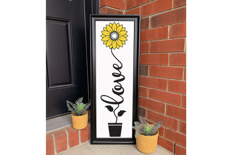 Love Cut File, Sunflower Porch Sign SVG SVG CraftLabSVG 