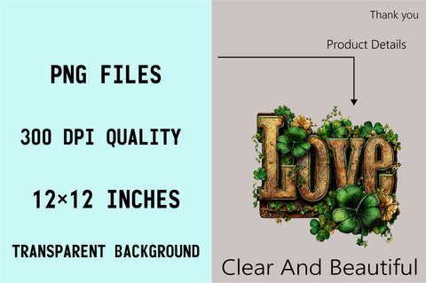 Love Cute Green St Patrick's Day Png Sublimation SVGArt 