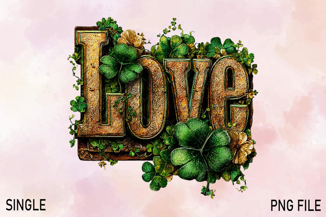 Love Cute Green St Patrick's Day Png Sublimation SVGArt 