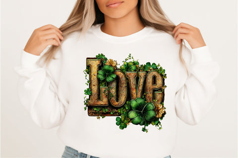 Love Cute Green St Patrick's Day Png Sublimation SVGArt 