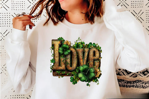 Love Cute Green St Patrick's Day Png Sublimation SVGArt 