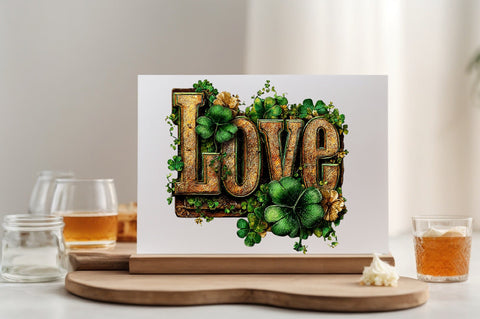 Love Cute Green St Patrick's Day Png Sublimation SVGArt 
