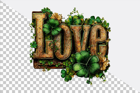 Love Cute Green St Patrick's Day Png Sublimation SVGArt 