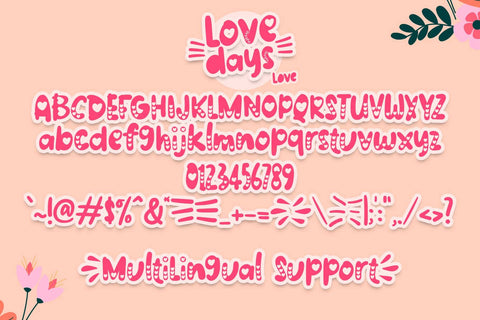 Love Days Font Font Dm Letter Studio 