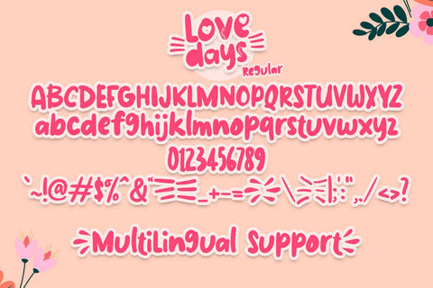 Love Days Font Font Dm Letter Studio 