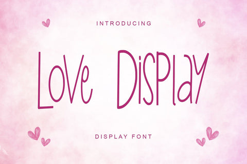 Love Display Font Sakha Design Studio 