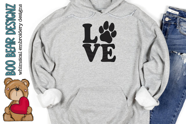 Love Dogs Embroidery design Embroidery/Applique DESIGNS Boo Bear Designz 