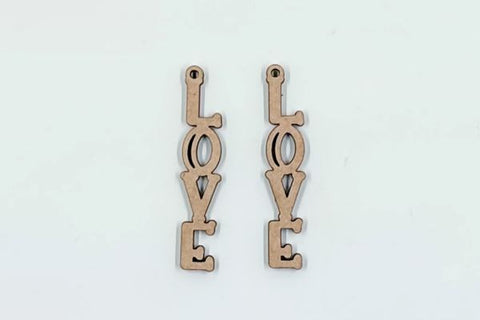 Love Earrings Bundle Laser SVG File SVG Crafting With Brenna 