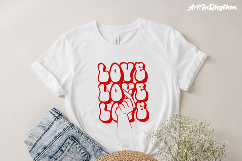 Love finger heart svg, Happy Valentine's day svg SVG Artinrhythm shop 