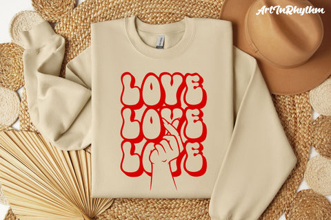 Love finger heart svg, Happy Valentine's day svg SVG Artinrhythm shop 