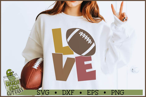 Love Football SVG File SVG Crunchy Pickle 