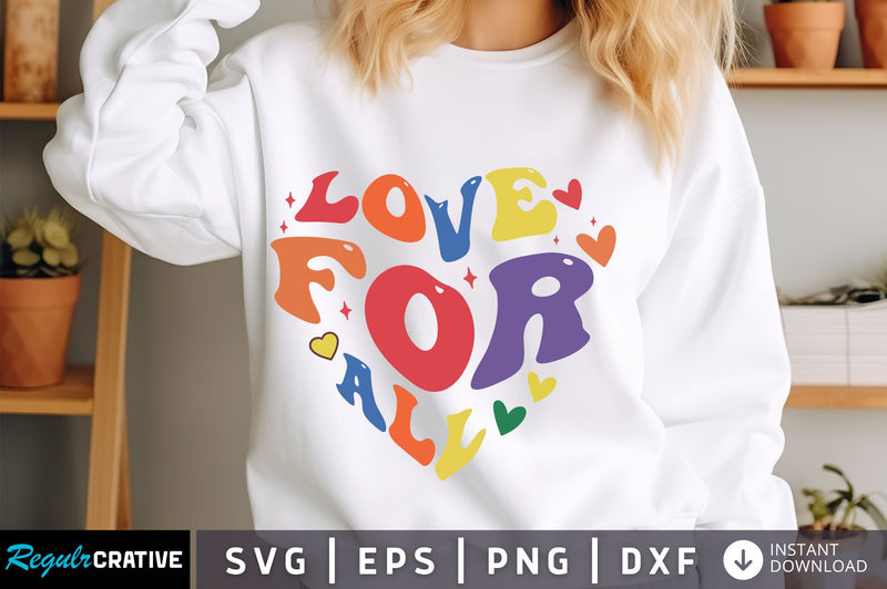 Love for all svg Design SVG Regulrcrative 