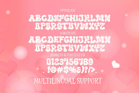 Love Glow – Cute Retro Valentine Display Typeface Font Mozzatype 