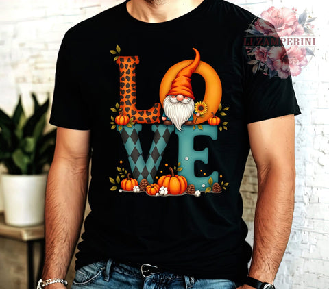 Love Gnome, Hello Fall, Fall Decor, Gnome PNG, Digital Download, Sublimation Design, Autumn Graphics, Seasonal Printables Sublimation Li Zamperini 