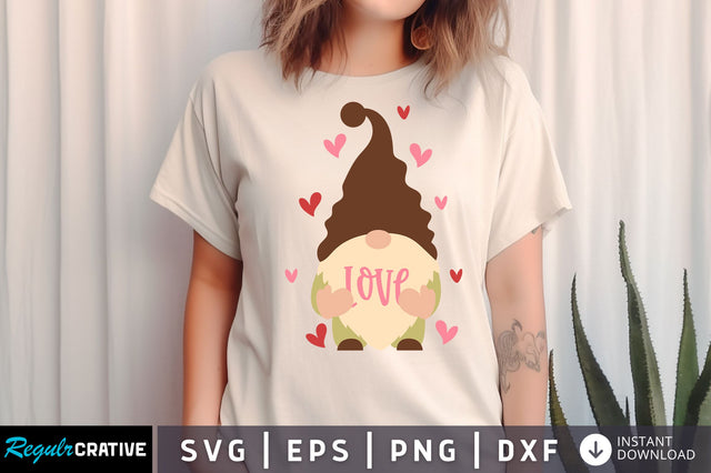 Love gnome SVG design SVG Regulrcrative 