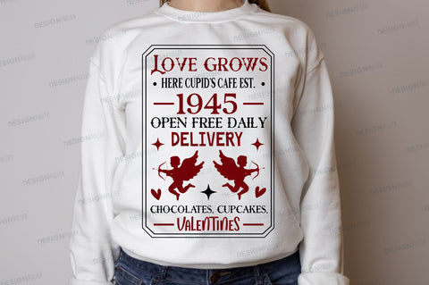 Love grows here cupids Svg Design SVG Regulrcrative 