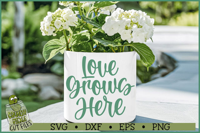 Love Grows Here SVG SVG Crunchy Pickle 