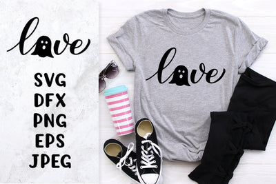 Love Halloween SVG. Cute ghost. Halloween shirt design SVG LaBelezoka 
