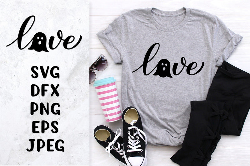 Love Halloween SVG. Cute ghost. Halloween shirt design SVG LaBelezoka 