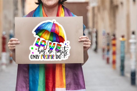 Love has no Sticker Design Sublimation Regulrcrative 