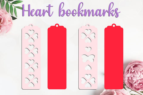 Love Heart bookmarks svg, Layered gift tags, Valentine's Day SVG AnastasiyaArtDesign 