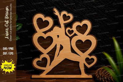 Love Heart Tree Laser Cut Svg Design SVG Regulrcrative 