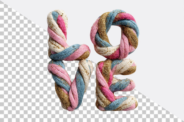 LOVE Heart Yarn PNG Sublimation SVGArt 