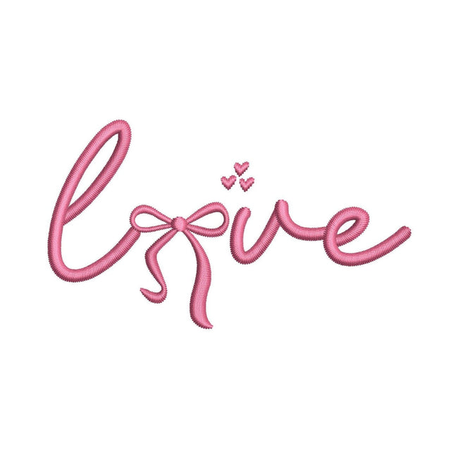 Love Hearts and Bow Embroidery Design, Romantic Embroidery File, 4 sizes, Instant Download Embroidery/Applique DESIGNS Nino Nadaraia 