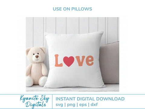 Love Home Welcome SVG bundle words with heart accent SVG Kyanite Sky Digitals 