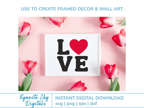 Love Home Welcome SVG bundle words with heart accent SVG Kyanite Sky Digitals 