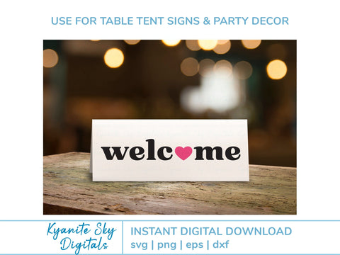 Love Home Welcome SVG bundle words with heart accent SVG Kyanite Sky Digitals 