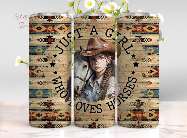 Love Horse 20oz Sublimation Tumbler Designs, Native Circle 9.2 x 8.3 Tumbler Png, Digital Download Sublimation WillowSageDesign 