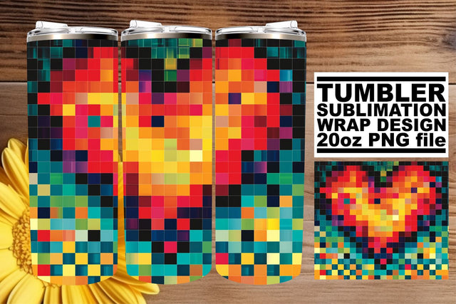 Love-Infused Tumbler Wrap Design Sublimation afrosvg 