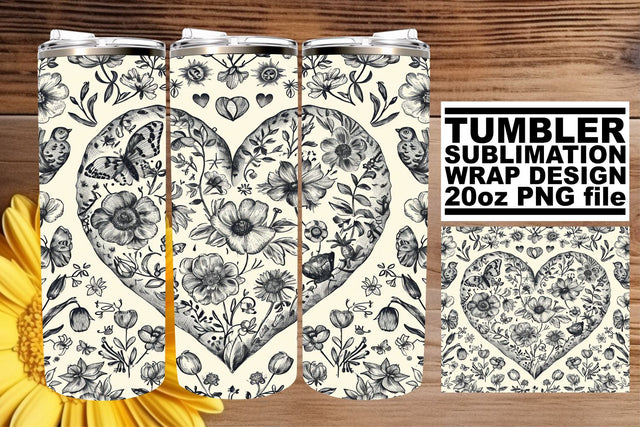 Love-infused Tumbler Wraps Sublimation afrosvg 