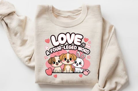 Love is a four legged word Sublimation Design Sublimation Regulrcrative 