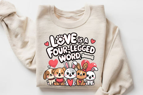 Love is a four legged word Sublimation Design Sublimation Regulrcrative 