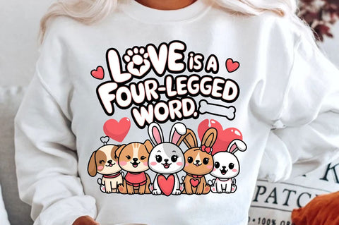 Love Is A Four Sublimation Design Sublimation Regulrcrative 